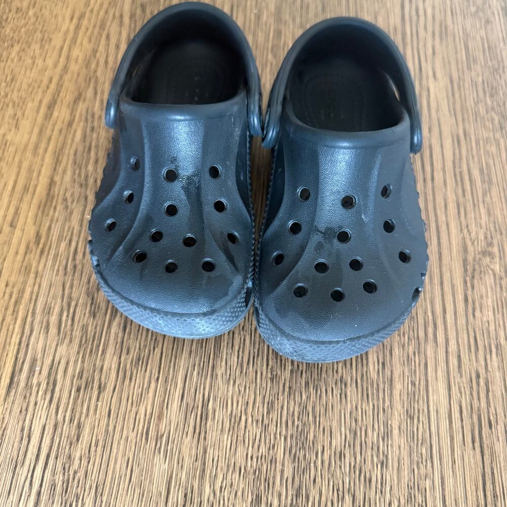 Crocs Black Shoes, Size C8